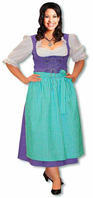 Dirndl Kostüm lila Plus Size Bayerische Trachten Kostüme kaufen 42