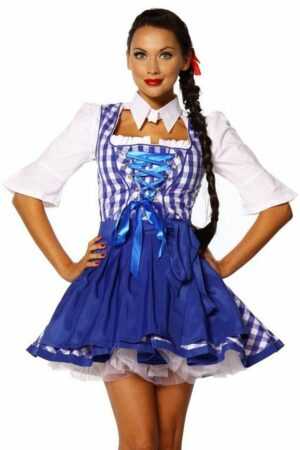 Dirndl Traditionelles Trachten Set Mini Dirndl Schürze kariert Oktoberfest