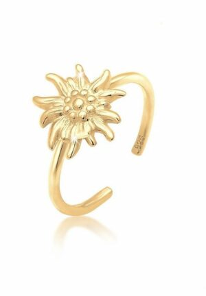 Elli Fingerring Edelweiss Trachten Verstellbar 925 Silber