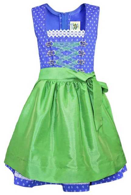 Isar-Trachten Dirndl Jugend Dirndl ‚Stefanie‘ 44867, Knielang – Blau G