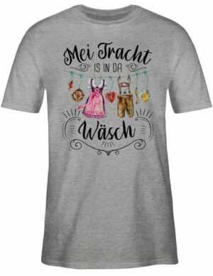 Shirtracer T-Shirt Mei Tracht is in da Wäsch Mode für Oktoberfest Herren