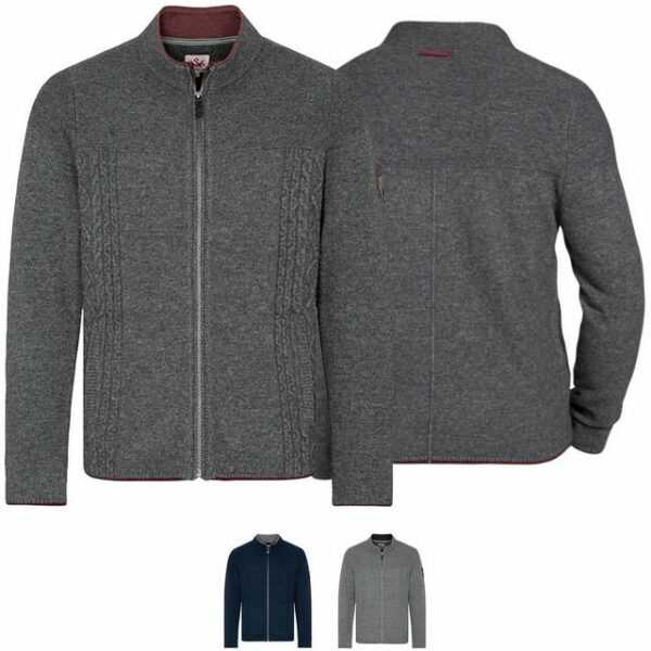 Spieth & Wensky Trachtenjanker 360220-H Rogan ROGAN Trachten Wolljanker Strickjacke Trachten Jacke