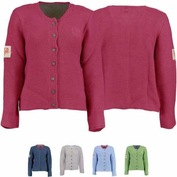 German Wear Trachtenstrickjacke OBSW-001 Damen Trachten Wolljanker Strickjacke Tracht Weste