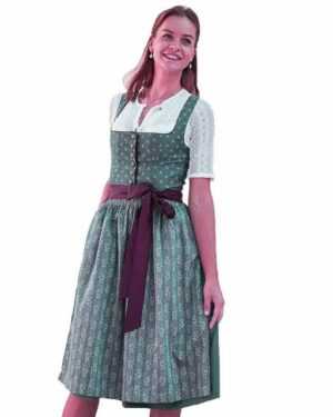 Trachten Deiser Dirndl ‚Beatrice‘ Traditionell, Grün – 70cm