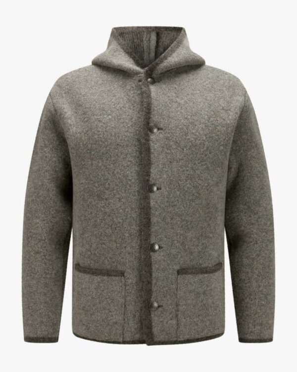 Bastin Trachten-Strickjacke für Herren von Stapf in Hellgrau und Graubraun. DasModellaus hochwertiger Schurwoll-Qualität überzeugt in rustikaler.... Mehr Details bei Lodenfrey.com!