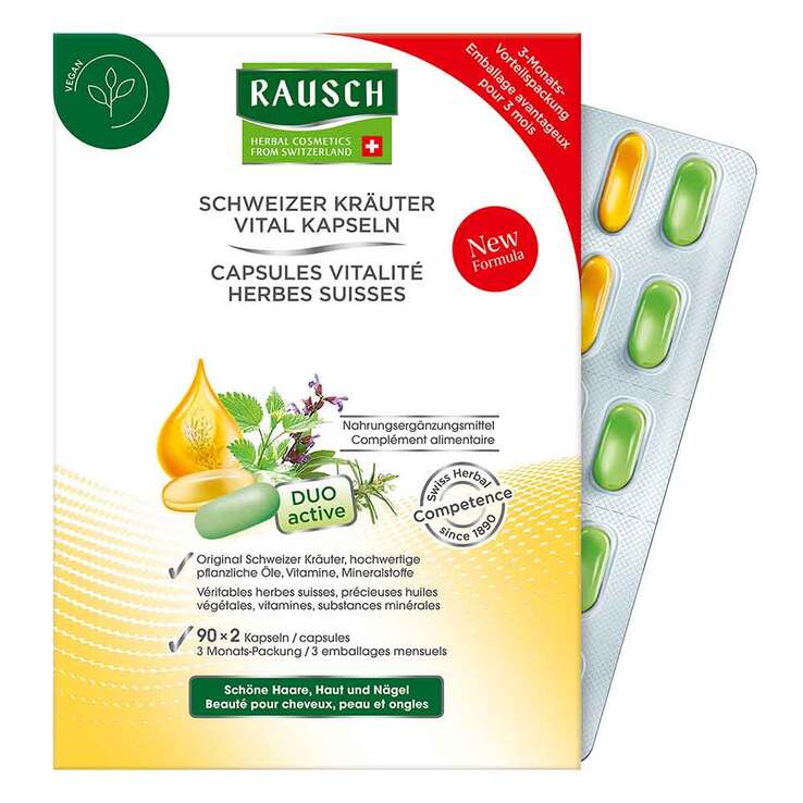 Rausch Schweizer Kräuter Vital Kapseln 3 Monats Packung