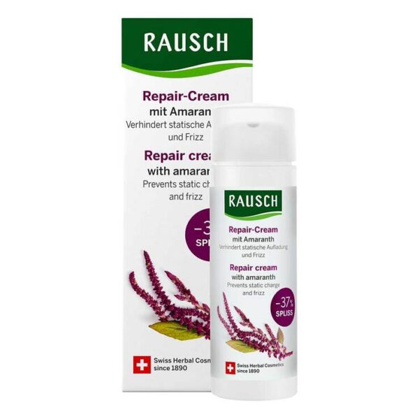 Rausch Repair-Cream mit Amaranth - Schutz für strapaziertes Haar     reichhaltige Leave-in Pflege gegen Spliss zweifach-Nutzen: Reparatur und Schutz hergestellt in der Schweiz  mit Sheabutter