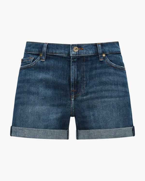 7 For All Mankind- Mid Roll Jeansshorts | Damen