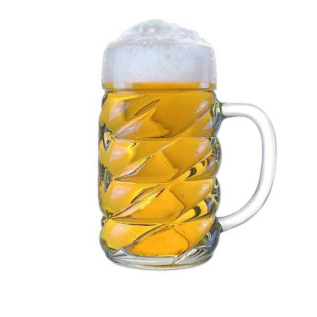 Stölzle Bierkrug Diamond Maßkrug 1000 ml, Glas