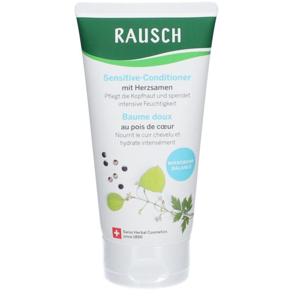 Rausch Sensitive-Conditioner Herzsamen Der Conditioner bei hochsensibler und irritierter Kopfhaut. Er pflegt besonders mild und spendet intensive Feuchtigkeit