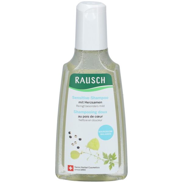 Rausch Sensitive-Shampoo mit Herzsamen Das Shampoo bei hochsensibler und irritierter Kopfhaut. Es reinigt besonders mild und mildert dabei Juckreiz und Rötungen. Sein wertvoller präbiotischer Wirkstoff und ein physiologischer pH-Wert stellen das Gleichgewicht der Kopfhaut wieder her. Es ist allergiegetestet