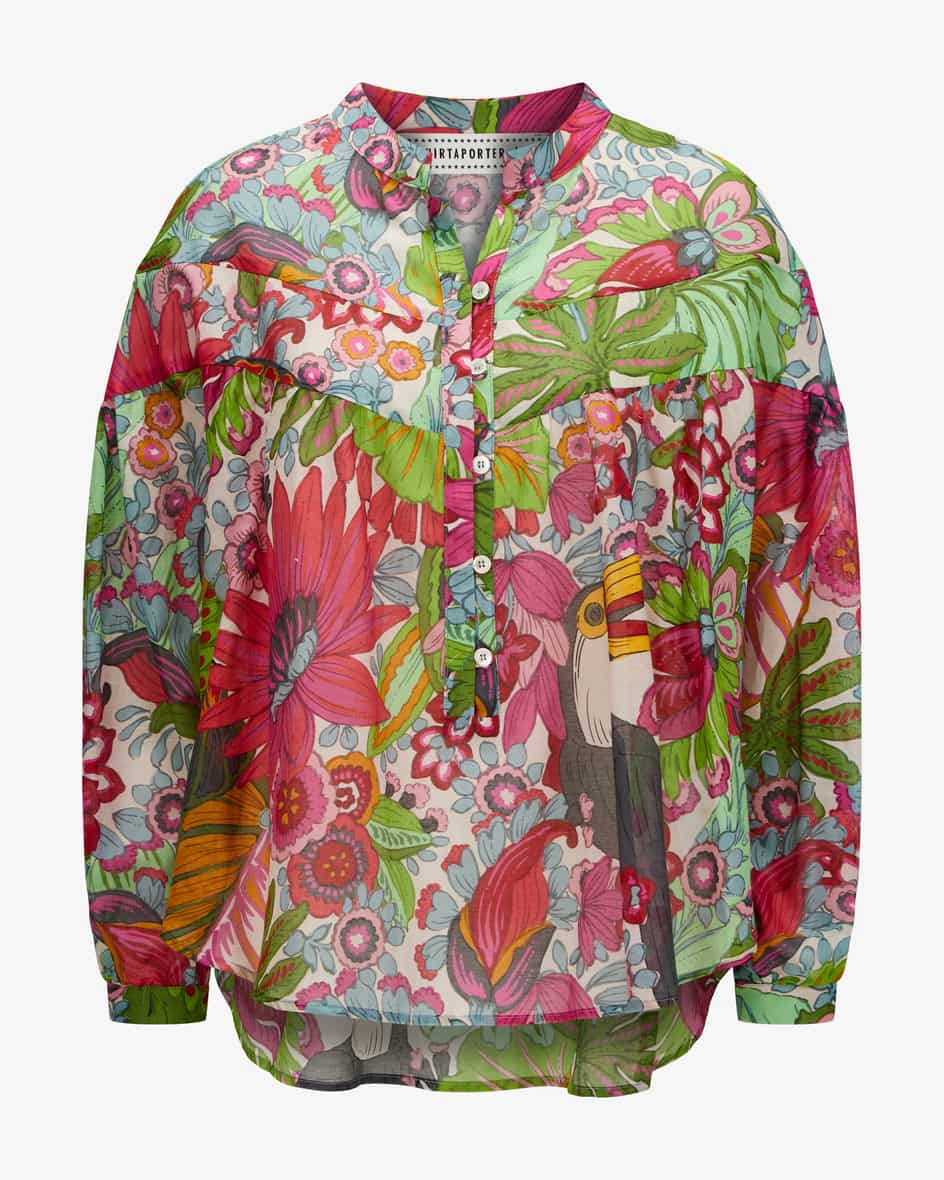 Bluse für Damen von Shirtaporter in Bunt. Während dieses weit geschnitteneModell mit floralem Dessin überzeugt
