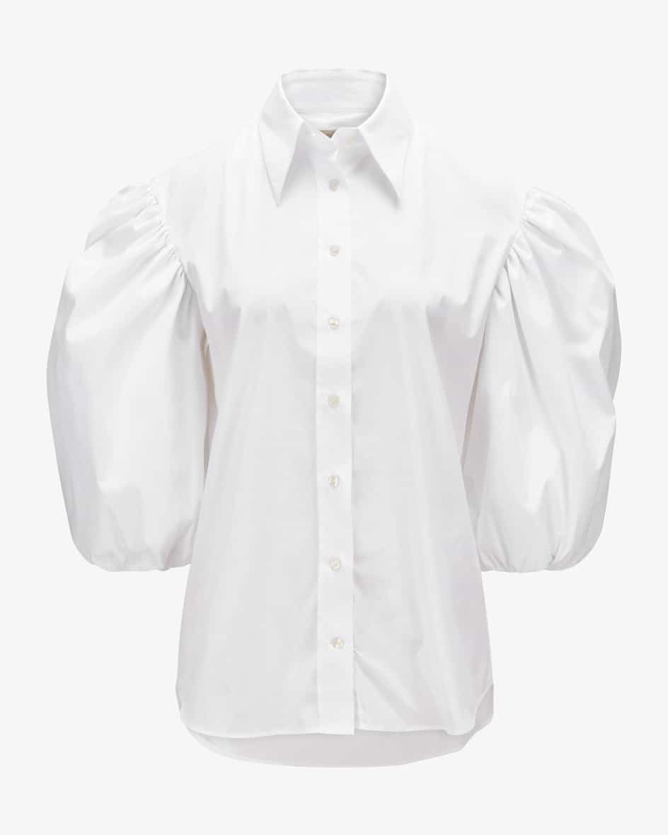Simone Hemdbluse für Damen von Emanou in Weiß. Während die leichte Material-Qualität für hohen Tragekomfort sorgt