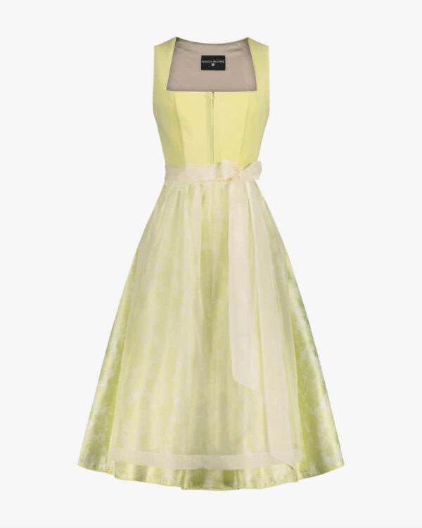 Sylt Midi-Dirndl mit Seidenschürze für Damen von Kinga Mathe in Lemon. Mit Liebezum Detail entwirft das deutsche Label aufwendige Trachten-Kreationen.... Mehr Details bei Lodenfrey.com!