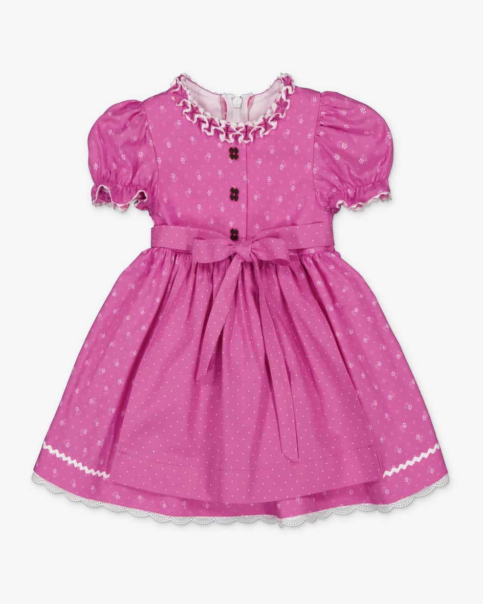 Himmel Dirndl mit Schürze für Babys von Pacher in Pink. Das Modell überzeugtdurch das florale Dessin und die angenähte Schürze mit praktischen.... Mehr Details bei Lodenfrey.com!