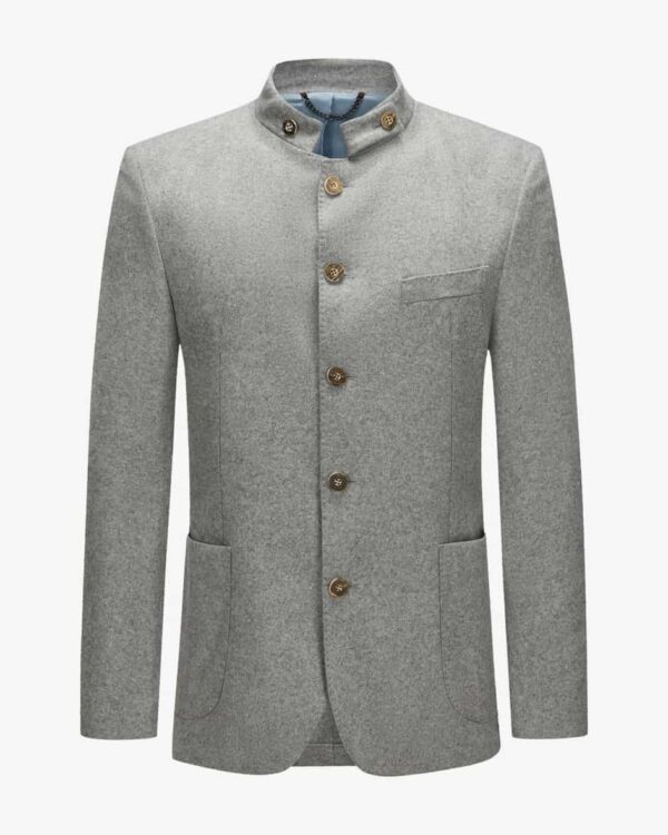 Sendling Cashmere-Trachten-Janker für Herren von Windsor in Hellgrau. Dastraditionell inspirierte Modell aus recyceltem Cashmere überzeugt.... Mehr Details bei Lodenfrey.com!