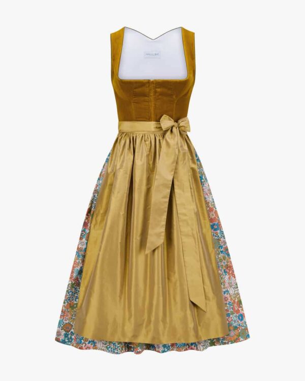 Marie Midi-Dirndl mit Seidenschürze für Damen von Susanne Spatt in Ocker undBunt. Alle Dirndl von Susanne Spatt werden stets aus.... Mehr Details bei Lodenfrey.com!