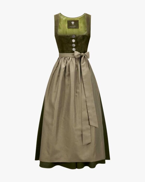 Linderhof Dirndl lang mit Schürze für Damen von Meindl in Dusty Green. Das inZusammenarbeit mit LODENFREY entstandene Modell spiegelt die.... Mehr Details bei Lodenfrey.com!