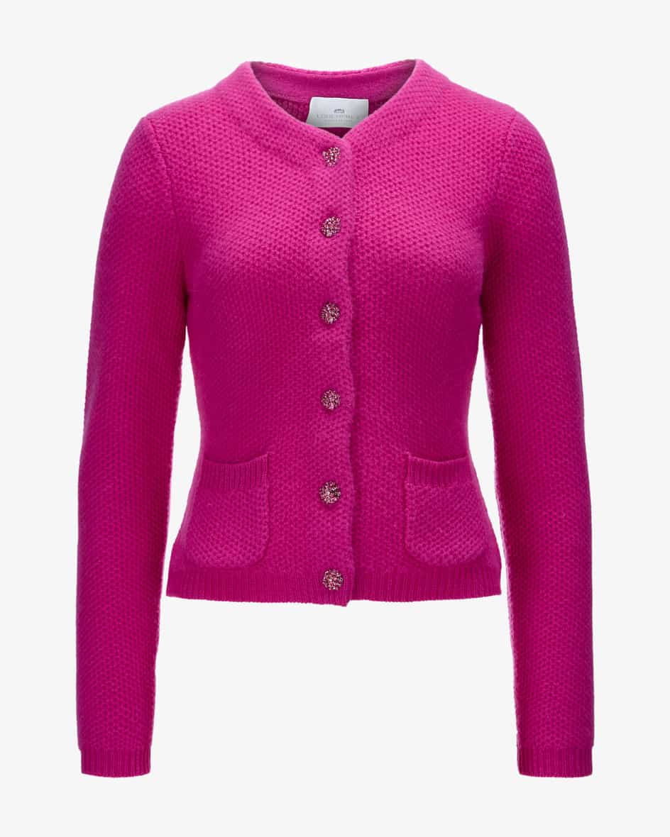 Trachten-Cashmere-Strickjacke für Damen von LODENFREY München 1842 in Pink.Tradition und Moderne in perfektem Zusammenspiel – Das Modell begeistert.... Mehr Details bei Lodenfrey.com!