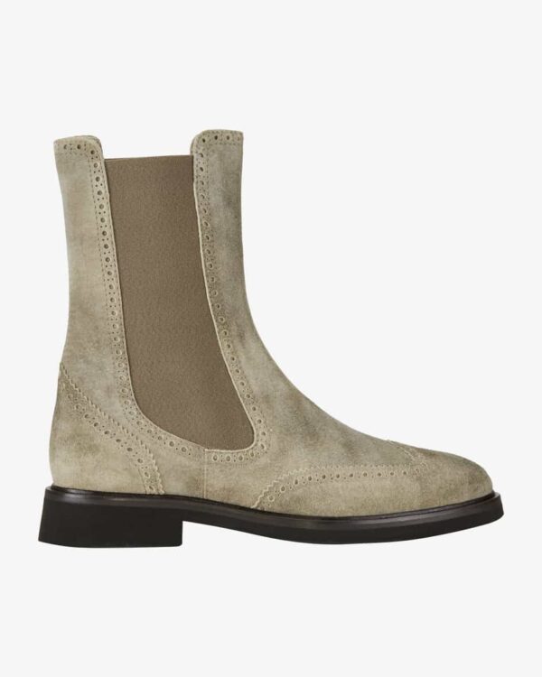 Antikbock Trachten-Chelsea Boots für Damen von Dirndl + Bua in Grau. Dasschlichte Modellaus hochwertigem Veloursleder besticht dank den.... Mehr Details bei Lodenfrey.com!