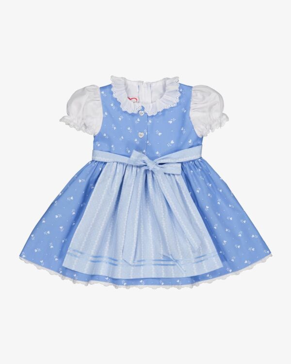 Herzerl Dirndl mit Schürze und Bluse für Babys von Pacher in Hellblau. DasModell überzeugt durch das Herz-Dessin und die angenähte Schürze und Bluse.... Mehr Details bei Lodenfrey.com!