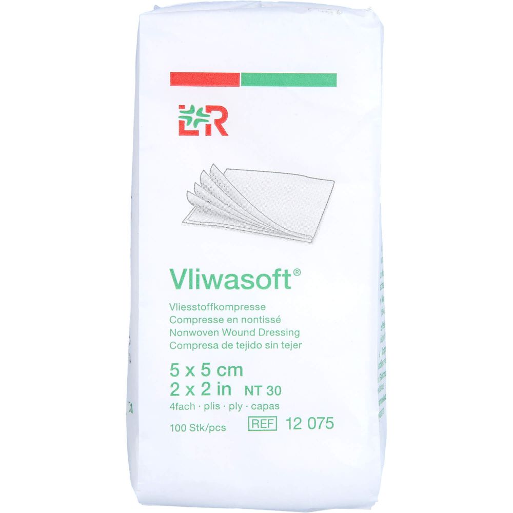 RAUSCH VLIWASOFT Vlieskompressen 5×5 cm unsteril 4l.