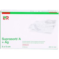 RAUSCH SUPRASORB A+Ag Antimik.Cal.Alginat Kompr.5×5 cm