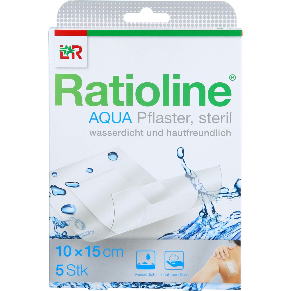 RAUSCH RATIOLINE aqua Duschpflaster Plus 10×15 cm steril