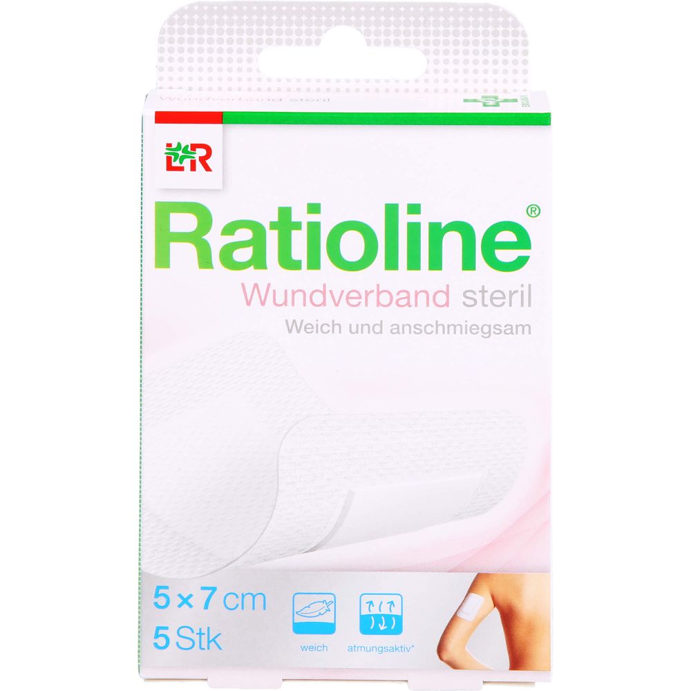 RAUSCH RATIOLINE Wundverband 7×5 cm steril