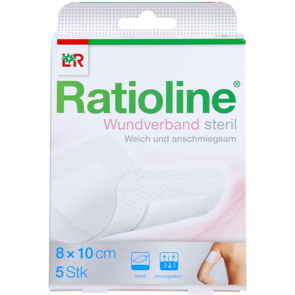 RAUSCH RATIOLINE Wundverband 10×8 cm steril