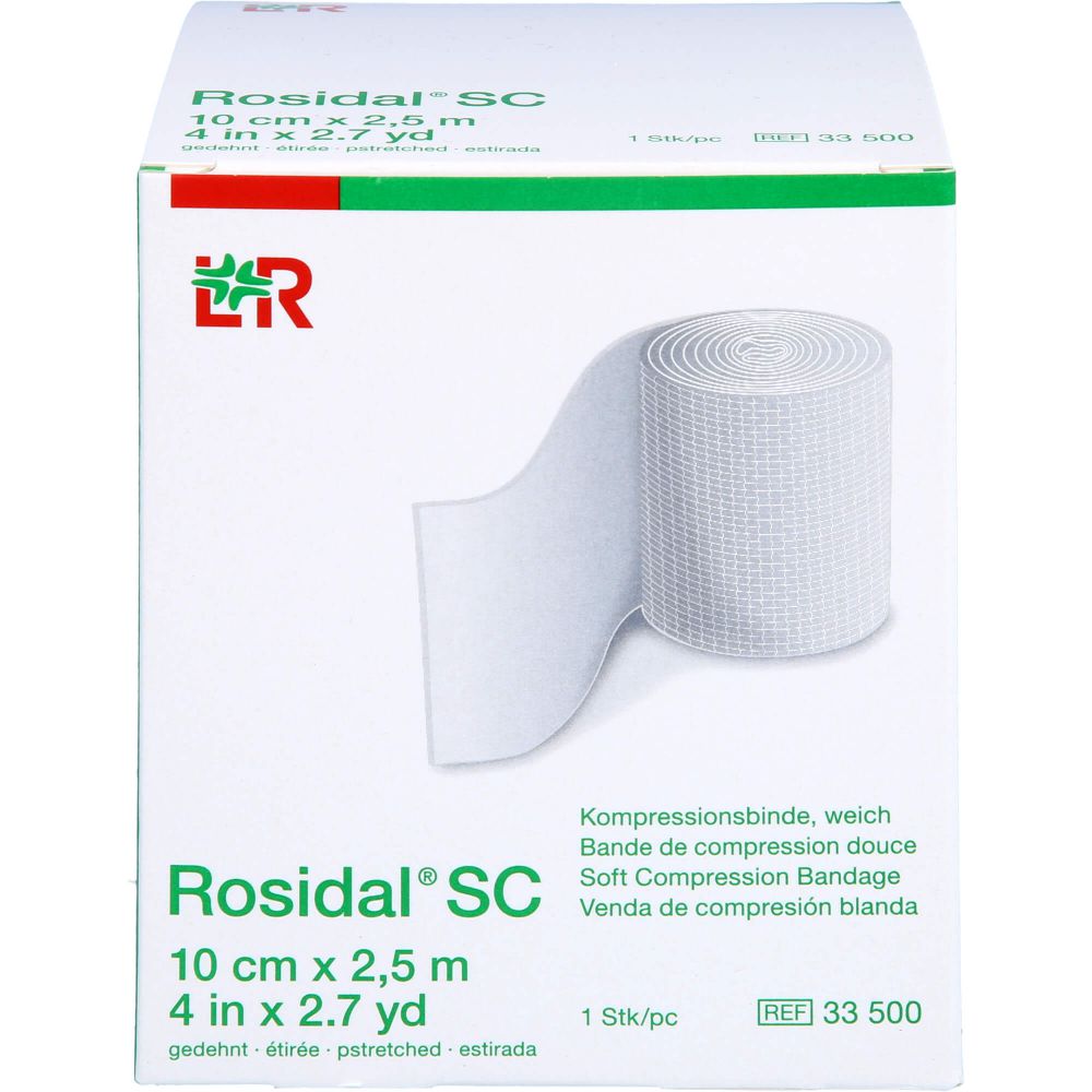 RAUSCH ROSIDAL SC Kompressionsbinde weich 10 cmx2,5 m