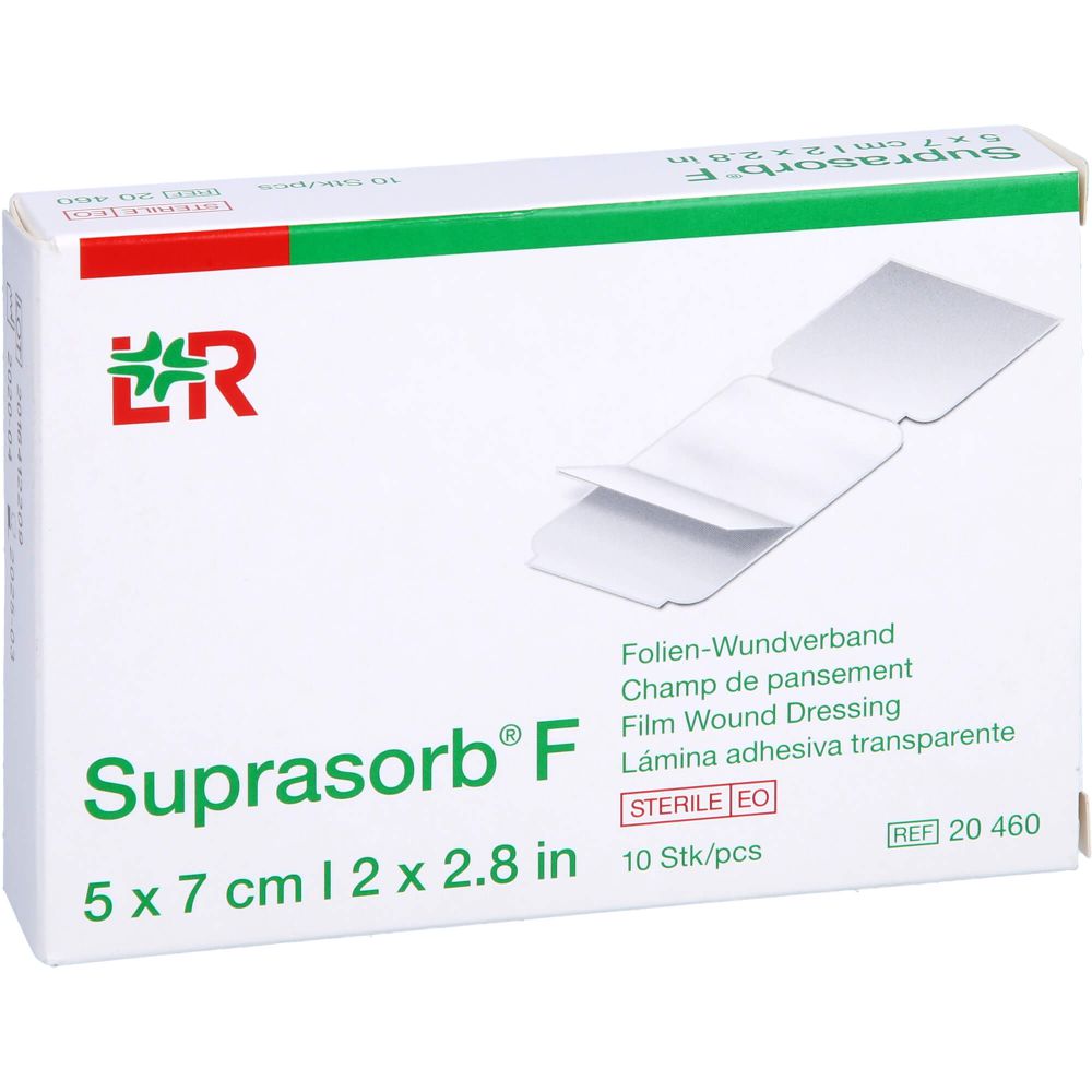 RAUSCH SUPRASORB F Folien Wundverb.5×7 cm steril