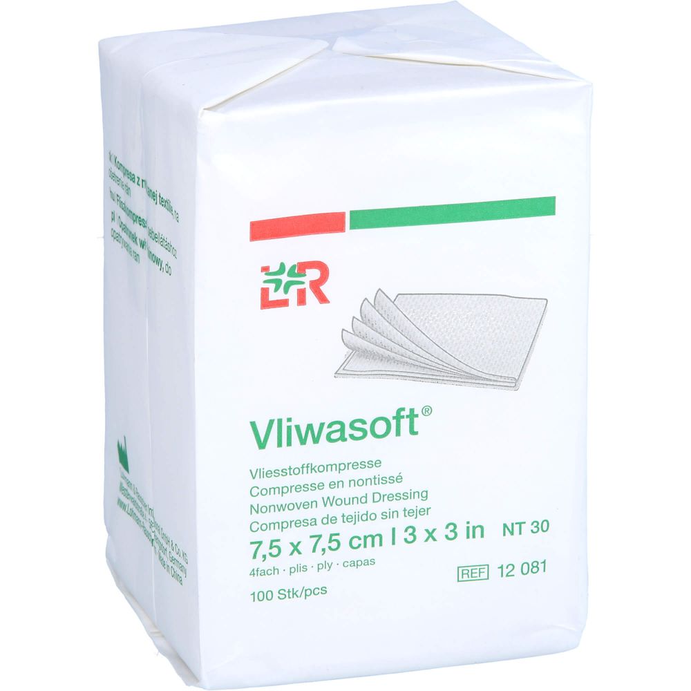 RAUSCH VLIWASOFT Vlieskompressen 7,5×7,5 cm unsteril 4l.