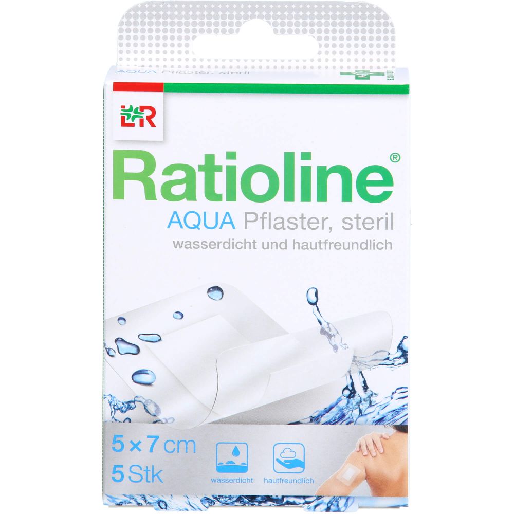 RAUSCH RATIOLINE aqua Duschpflaster Plus 5×7 cm steril