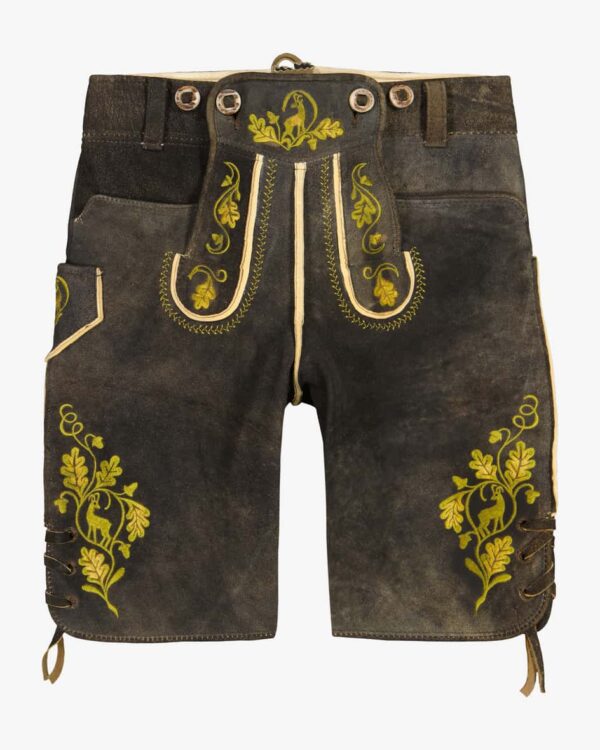 Nockerberg kurze Lederhose für Jungen von Meindl in Dunkelbraun. Die Lederhoseaus Rehleder überzeugt durch traditionelle Details wie die feinen.... Mehr Details bei Lodenfrey.com!