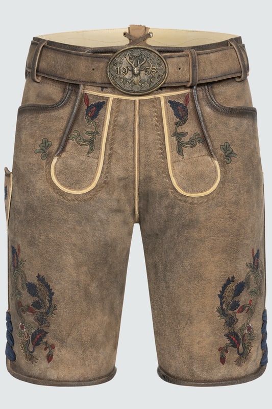 Lederhose Emil mit Gürtel