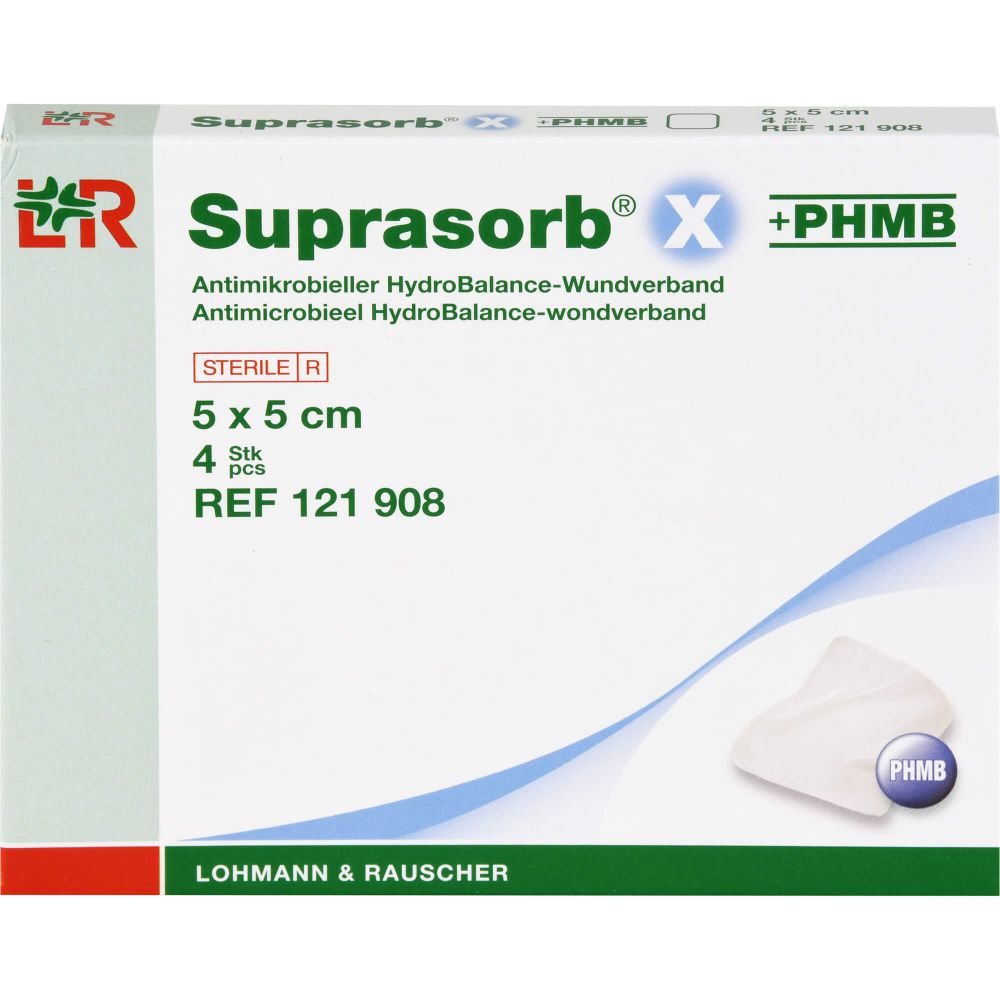 RAUSCH SUPRASORB X+PHMB HydroBalance Wundverb.5×5 cm