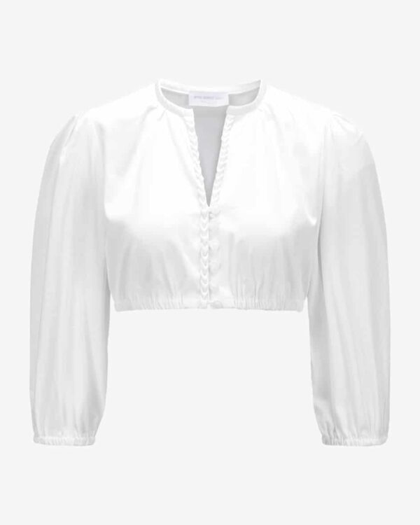 Elli Dirndlbluse für Damen von Anno Domini in Weiß. Das Modell begeistert mitfemininer Schnittführung und traditionellen Details wie der.... Mehr Details bei Lodenfrey.com!