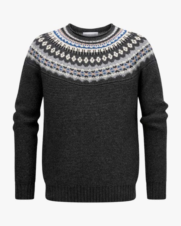 Stoneybrek Pullover für Herren von ERIBE KNITWEAR in Anthrazit