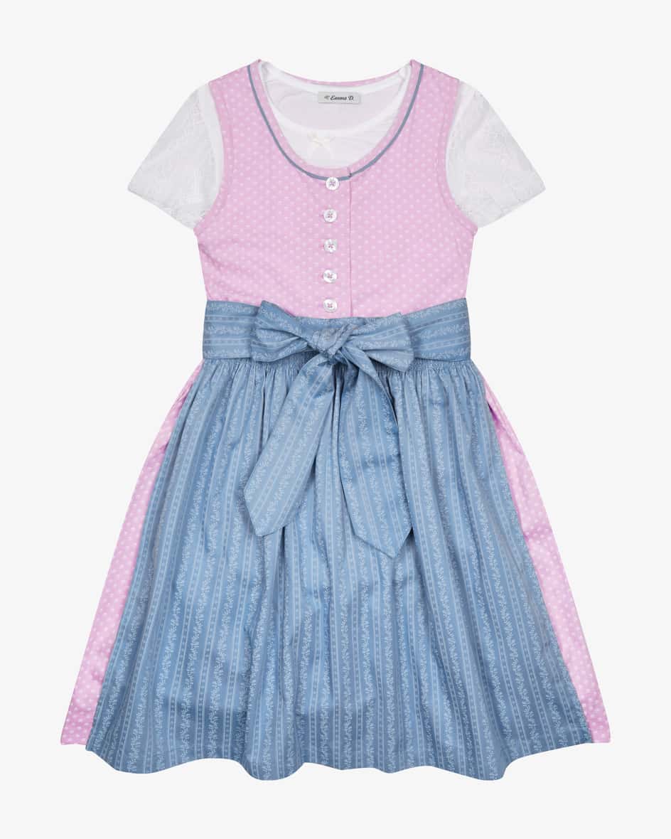 Anke Dirndl mit Bluse und Schürze für Kinder von LODENFREY in Rosa und Blau.Dank der klassischen Schnittführung und der hochwertigen.... Mehr Details bei Lodenfrey.com!