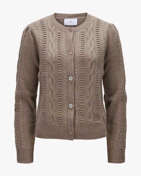 Trachten-Strickjacke für Damen von LODENFREY in Graubraun. Die weiche Cashmere-Qualität mit feinen Zopfstrick-Muster punktet mit besonders.... Mehr Details bei Lodenfrey.com!